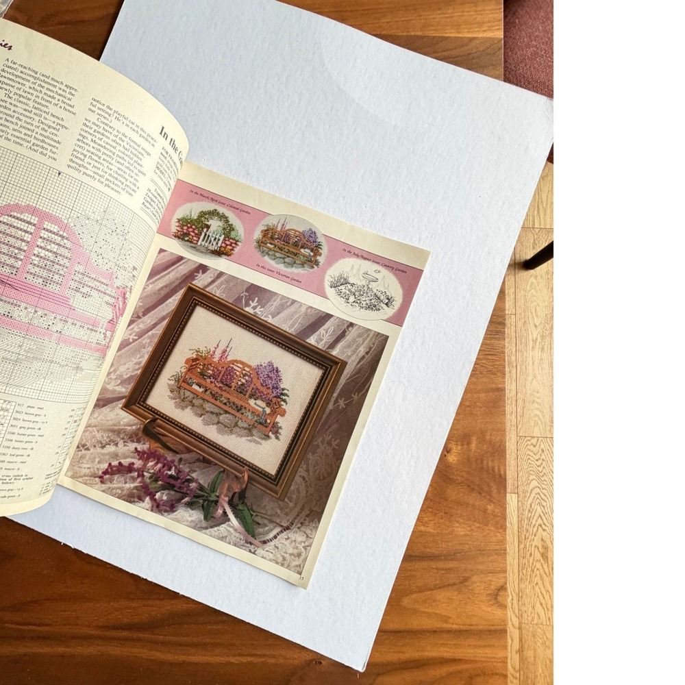 VTG Cross Stitch & Country Crafts Magazine May June 1988 Cross Stitch Patterns - Picture 7 of 12
